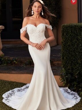 Sophia Tolli Millee- Strapless Lace Bodice Wedding Dress